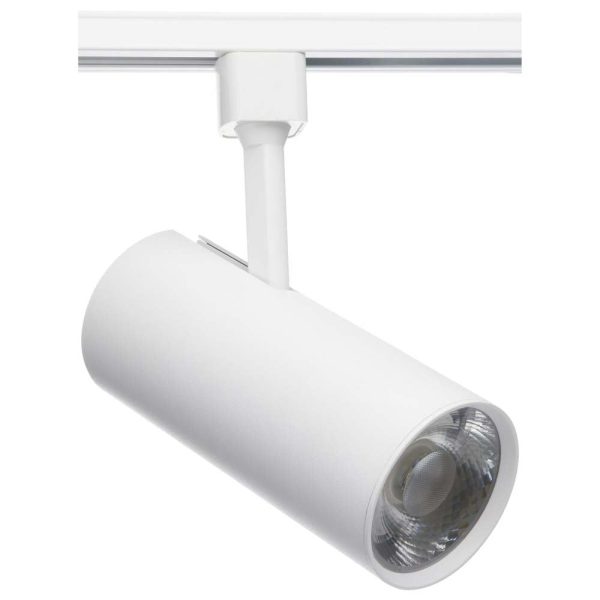 Satco 30w LED Commercial Track Head White Cylinder 36 Degree Beam Angle 120v Online