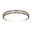 Nuvo Glamour LED 13-in Flush Mount Fixture Brushed Nickel Finish CCT Selectable Online