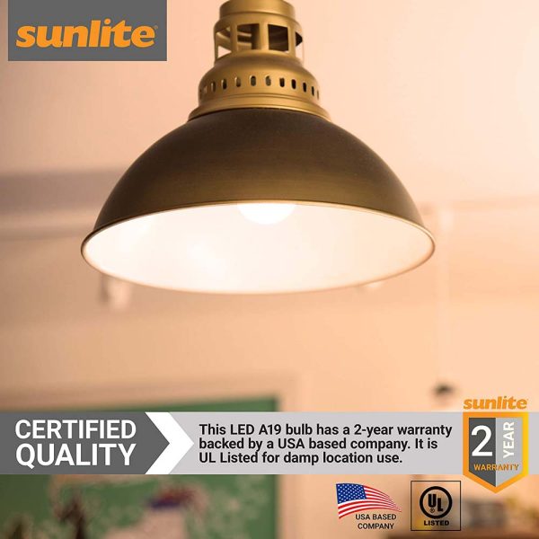 Sunlite LED A19 Light Bulb 14w GU24 Twist & Lock Base Dimmable 27K - Warm White Online