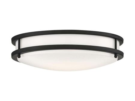 Nuvo Glamour LED 13-in Flush Mount Fixture Black Finish CCT Selectable Online Hot Sale