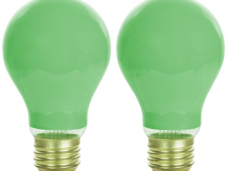 SUNLITE 40w A19 120v Dimmable Green E26 Medium Base Incandescent Bulb Discount