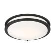 Nuvo Glamour LED 17-in Flush Mount Fixture Black Finish CCT Selectable Hot on Sale