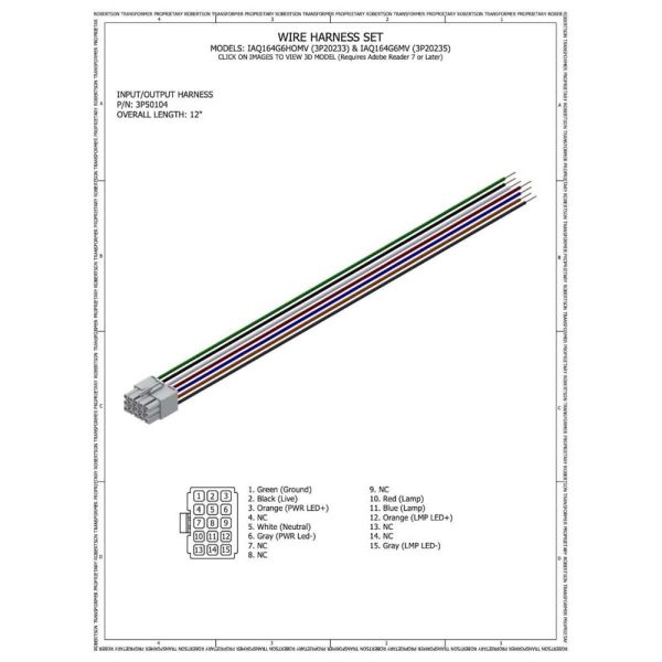 Robertson IAQ164G6HOMV Electronic Instant Start Ballast 100-240V Supply