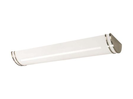 Nuvo Glamour LED 50-in Brushed Nickel Linear Flush Mount Fixture CCT Selectable Online