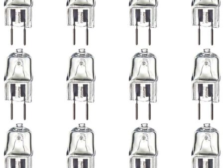 12PK - SUNLITE 20w 120v Single Ended T3.5 GY6.35 Bi-Pin Base 3200K Halogen Lamp Supply