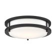 Nuvo Glamour LED 10-in Flush Mount Fixture Black Finish CCT Selectable For Sale