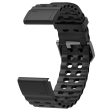 26mm Silicone Strap Garmin Fenix 8 51mm   Enduro 3   Enduro 2 Quick Release Ocean Watch Band - Black Hot on Sale