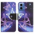 Wonderland Motorola Moto G24 flip case - Sparkling Butterflies Online Sale