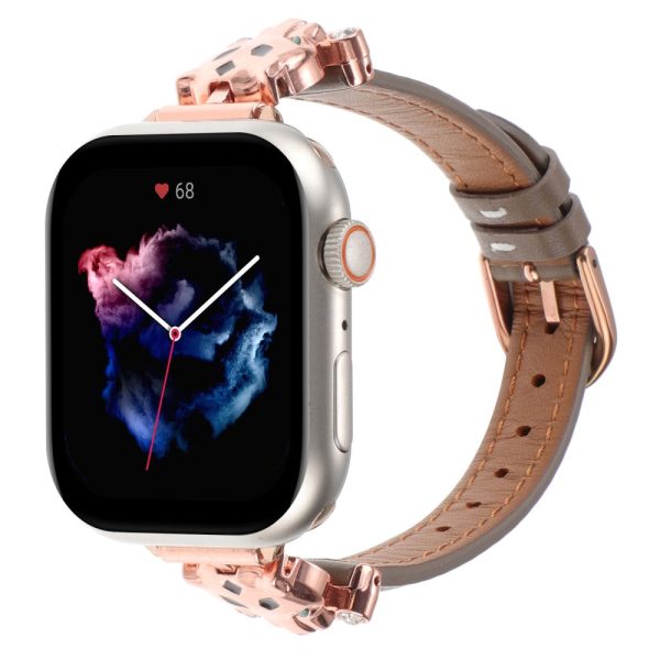 Apple Watch Series 41mm - 40mm - 38mm Watch Band - Rose Gold   Brownness For Cheap