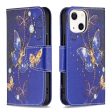 Wonderland iPhone 13 Mini flip case - Purple Butterflies Online