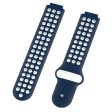 26mm Garmin Forerunner 735XT   220   230   235   620   630 dual-color silicone watch band - Dark Blue   White Fashion