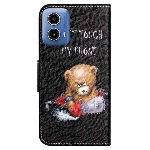 Wonderland Motorola Moto G24 flip case - Bear Discount