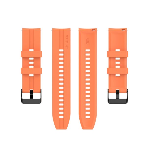 22mm Universal silicone watch strap - Orange Online