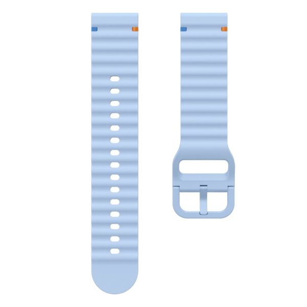 22mm Silicone Band Xiaomi Watch S4 Sport   Redmi Watch 5 Active Wave Design Watch Strap - Baby Blue Online Hot Sale