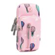 Universal elastic armband hot air balloon pattern style phone pouch - Light Pink   Size: L on Sale