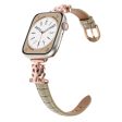 Apple Watch Series 41mm - 40mm - 38mm Watch Band Bamboo Textured - Rose Gold   Brownness Online now