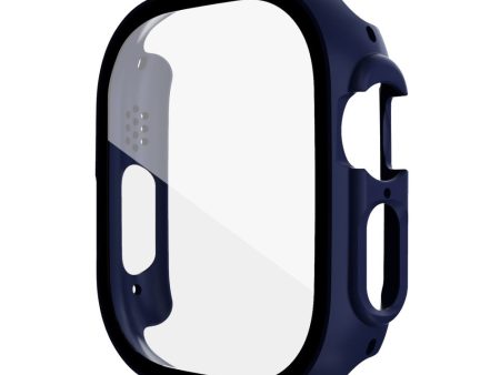 Apple Watch Ultra cover with tempered glass - Midnight Blue on Sale