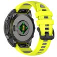 20mm Strap Garmin Fenix 8 43mm   Descent MK3   MK3i   epix Pro (Gen 2) 42mm Universal Silicone Watch Band - Lime+Grey For Discount