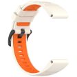 22mm Strap Garmin Fenix 8 47mm   Fenix E 47mm   Quatix 7 Pro Universal Silicone Watch Band - Starlight+Orange Fashion