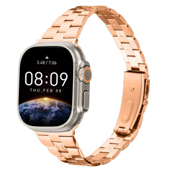 Apple Watch Series 41mm - 40mm - 38mm Watch Band Stainless Steel - Rose Gold For Discount