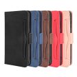 Modern-styled leather wallet case for Samsung Galaxy S21 FE - Black Hot on Sale