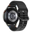 20mm Silicone Band Garminactive 5   Garmin vivoactive 5   Venu Sq Wave Design Watch Strap - Black Online now