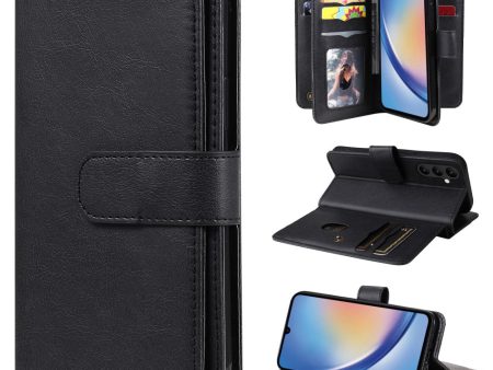 10-slot wallet case for Samsung Galaxy A34 5G - Black Supply