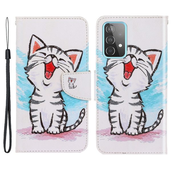 Wonderland Samsung Galaxy A33 5G flip case - Cute Cat Cheap