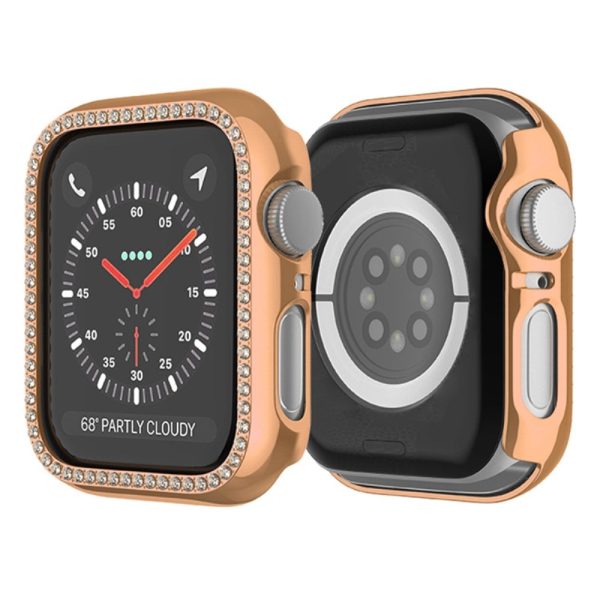 Apple Watch Series 9   8   7 45mm Watch Case Electroplating Impact-Resistant Watch Frame - Gold For Cheap