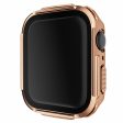 Apple Watch (45mm) electroplated cover with tempered glass - Rose Gold For Sale