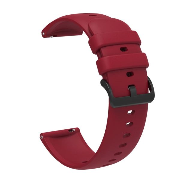 22mm Universal sporty silicone watch strap - Wine Red Online Hot Sale