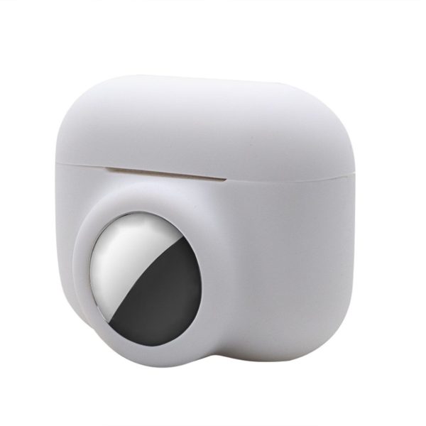 2-in-1 AirPods Pro   AirTags silicone case - White Cheap