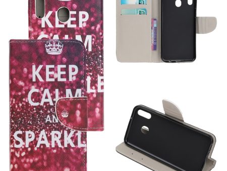 Wonderland Samsung Galaxy A20e flip case - Keep Calm and Sparkle Sale