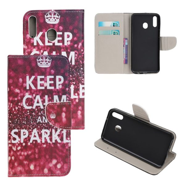 Wonderland Samsung Galaxy A20e flip case - Keep Calm and Sparkle Sale