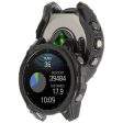 Garmin Fenix 8 51mm Watch Case Half Wrapped Flexible Flexible Protective Cover - Transparent Black on Sale