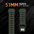 26mm Silicone Band Garmin Fenix 8 51mm   Enduro 3   Enduro 2 Quick Release Watch Strap - Army Green Fashion