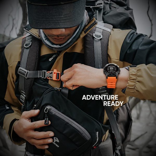 26mm Silicone Band Garmin Fenix 8 51mm   Enduro 3   Enduro 2 Quick Release Watch Strap - Orange Online