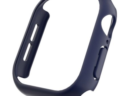 Apple Watch Series 10 46mm Case Matte Hollow Hard Bump Resistant Watch Protective Cover - Midnight Blue Cheap