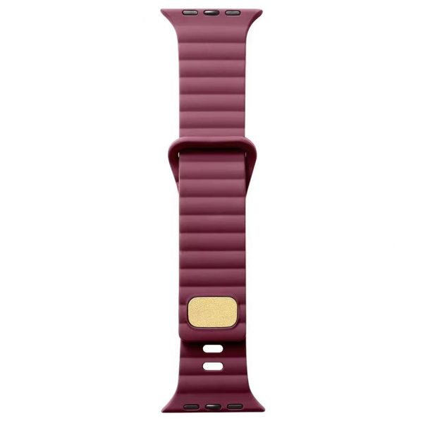 Apple Watch Series 41mm - 40mm - 38mm Strap Silicone Replacemnet Band - Wine Red Online