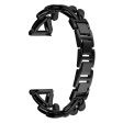 Zinc Alloy Watch Band Garmin Vivomove 3   GarminMove 3 Twisted Metal Watch Strap Replacement - Black Supply