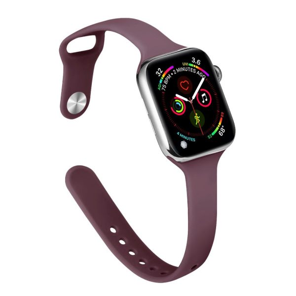 Apple Watch 41mm   40mm   38mm Slim Bands Wrist Strap - Smoke Purple Fashion