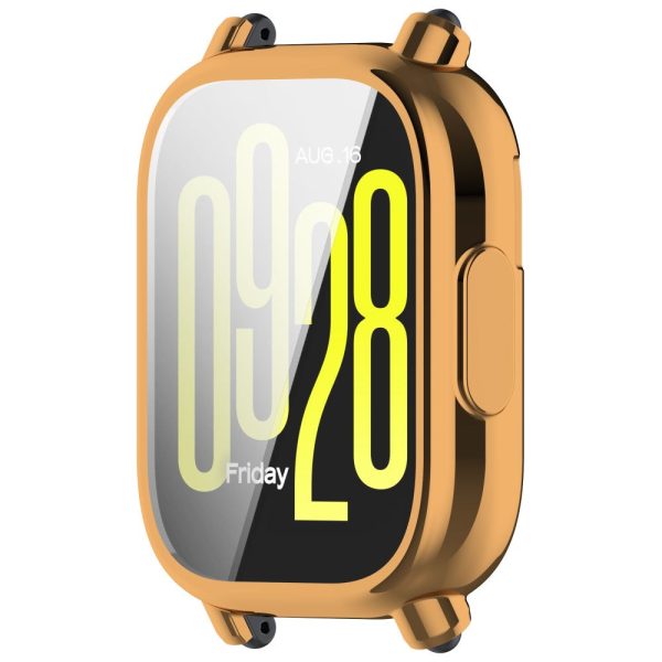 Xiaomi Redmi Watch 5 Lite Case Electroplating Soft Flexible Protective Watch Frame Cover - Rose Gold For Sale