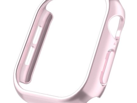 Apple Watch Series 10 42mm Case Matte Hollow Hard Bump Resistant Watch Protective Cover - S9 New Pink Discount