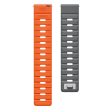 22mm Magnetic Strap Xiaomi Watch S4 Sport   Redmi Watch 5 Active Silicone Watch Band - Grey+Orange Online Sale