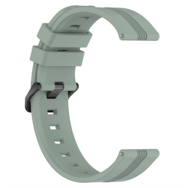 20mm Universal textured silicone watch strap - Green Hot on Sale