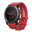 26mm Garmin Fenix 5X   5X Plus   Fenix 3   3 HR silicone watch band - Red Discount