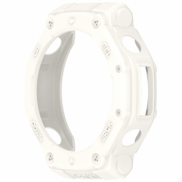 Huami Amazfit T-Rex 3 Flexible Watch Case Anti-Scratch Hollow Watch Frame Cover - Ivory White For Cheap