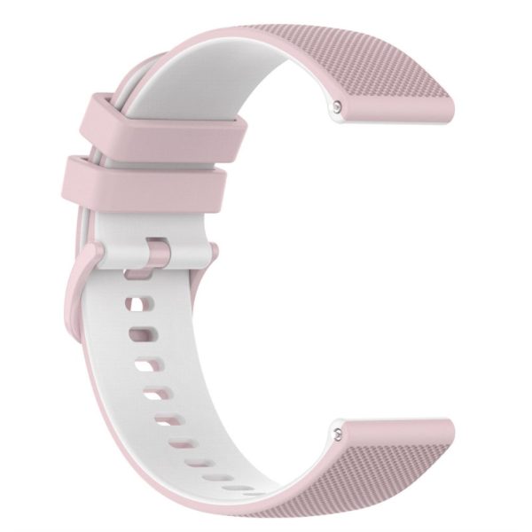 20mm silicone watch strap for Garmin watch - Pink   White Hot on Sale