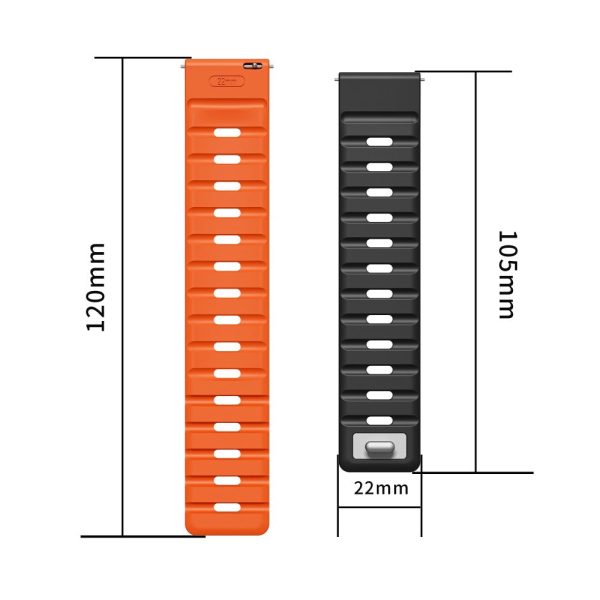 22mm Magnetic Strap Xiaomi Watch S4 Sport   Redmi Watch 5 Active Silicone Watch Band - Black For Cheap