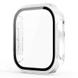 Apple Watch Series 10 42mm Protective Case All-Around Hard Bump Resistant Watch Cover with Tempered Glass Film - Transparent Online Sale